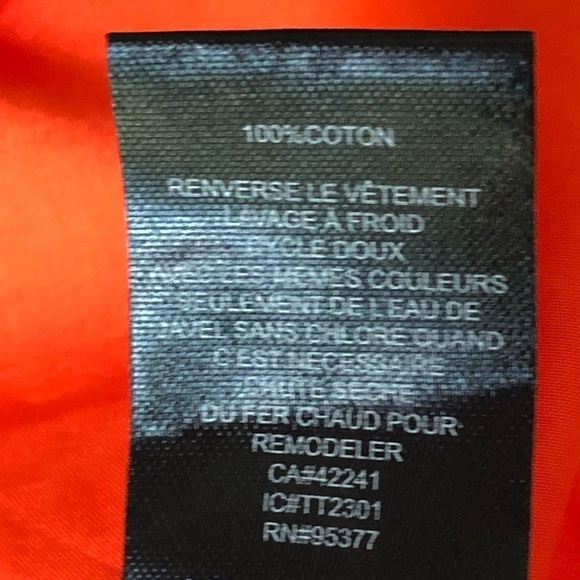 Sanctuary Cotton Button Down Orange Blouse Plus 2X - Picture 7 of 11